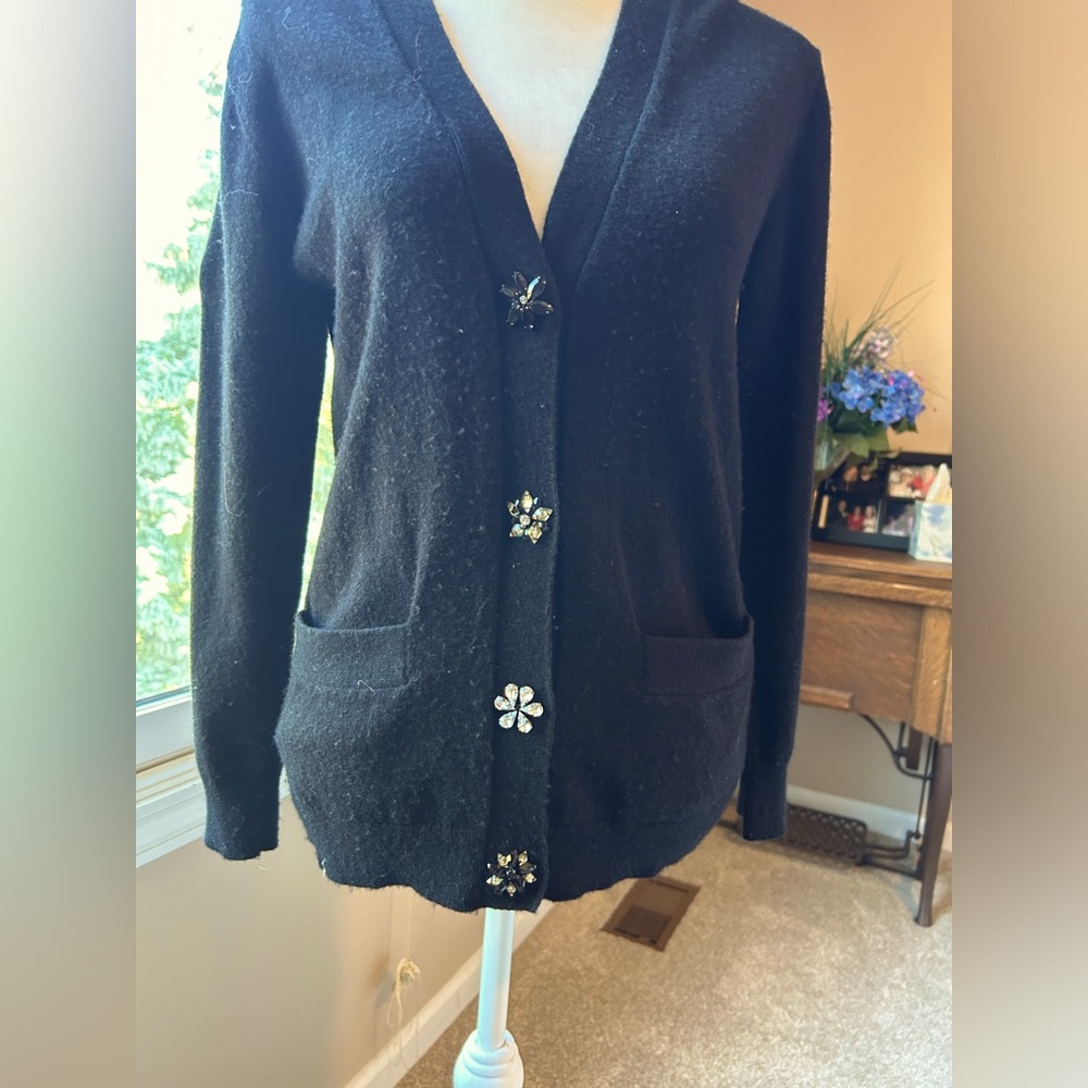 Kate spade cardigan with 4 jeweled buttons